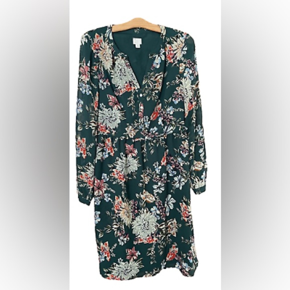 Floral Green Dress